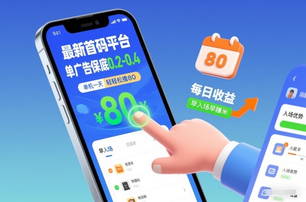 最新首码平台，单广告保底0.2-0.4，单机一天轻松撸80，早入场早賺米【揭秘】-weicye
