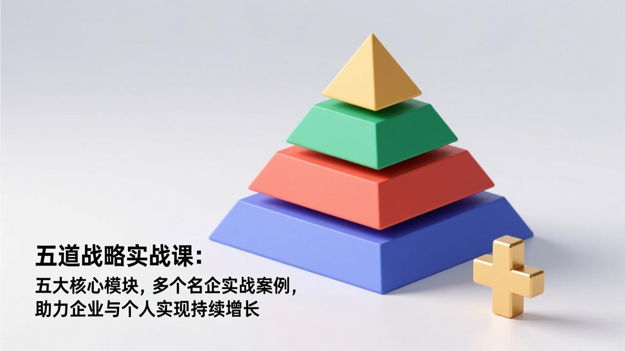 五道战略实战课：五大核心模块，多个名企实战案例，助力企业与个人实现持续增长-weicye