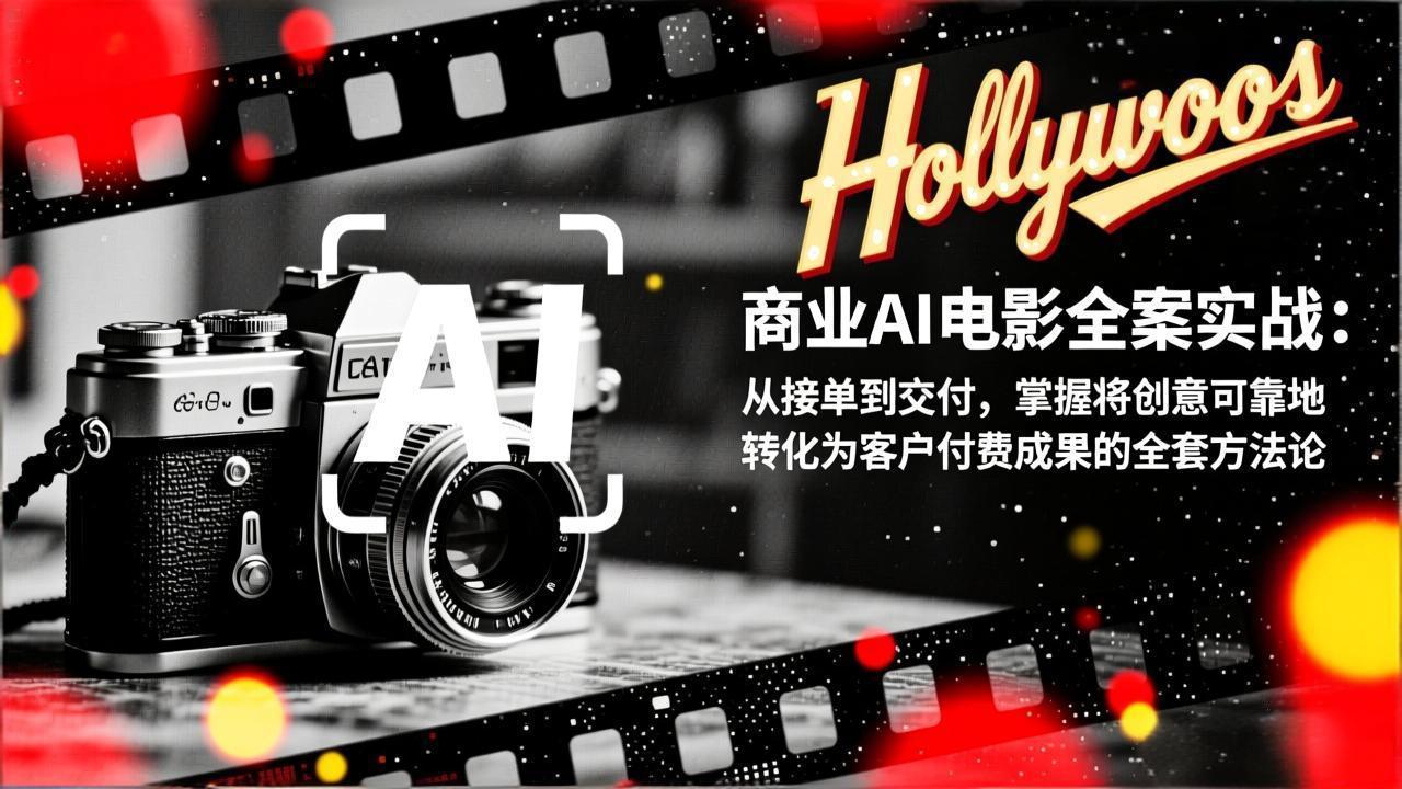 商业AI电影全案实战：从接单到交付，掌握将创意可靠地转化为客户付费成果的全套方法论-weicye