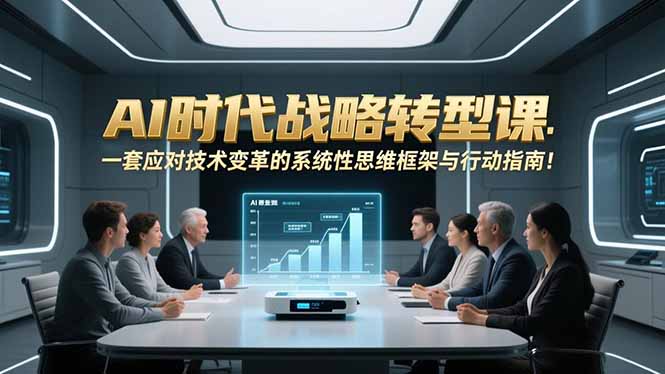 AI时代战略转型课：一套应对技术变革的系统性思维框架与行动指南！-weicye