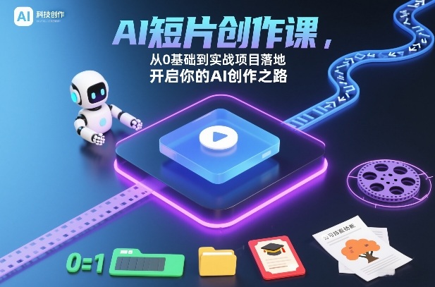 AI短片创作课，从0基础到实战项目落地，开启你的AI创作之路-weicye