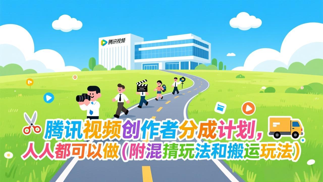 腾讯视频创作者分成计划，人人都可以做(附混剪玩法和搬运玩法-weicye