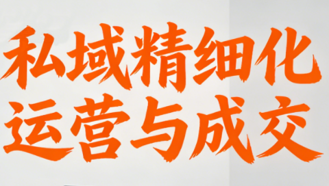 楚老师·私域精细化运营与成交-weicye