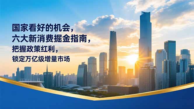某付费文章：国家看好的机会，六大新消费掘金指南，把握政策红利，锁定万亿级增量市场-weicye