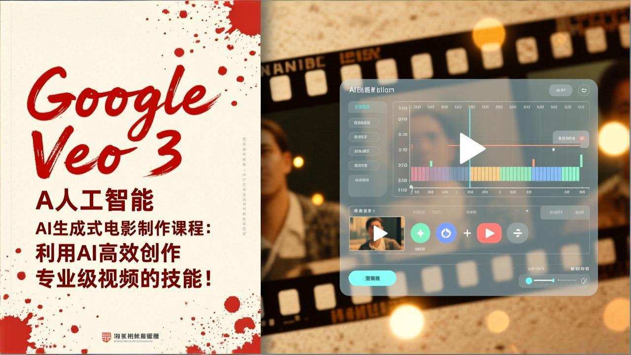 Google Veo 3人工智能AI生成式电影制作课程：利用AI高效创作专业级视频的技能！-weicye