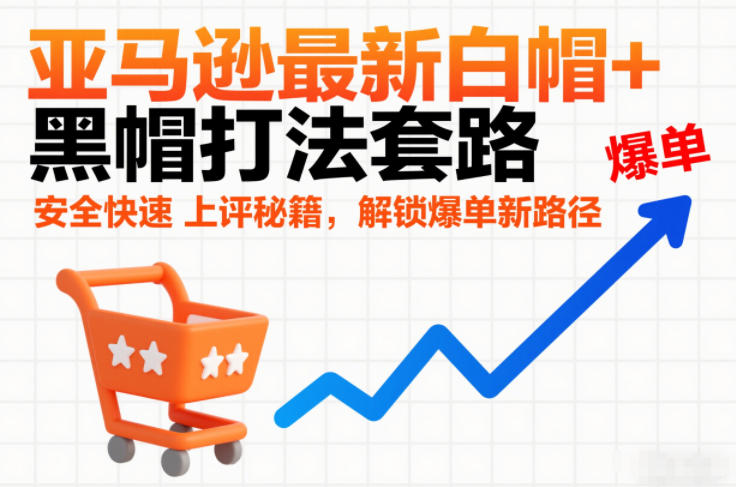 亚马逊最新白帽+黑帽打法套路，安全快速上评秘籍，解锁爆单新路径-weicye