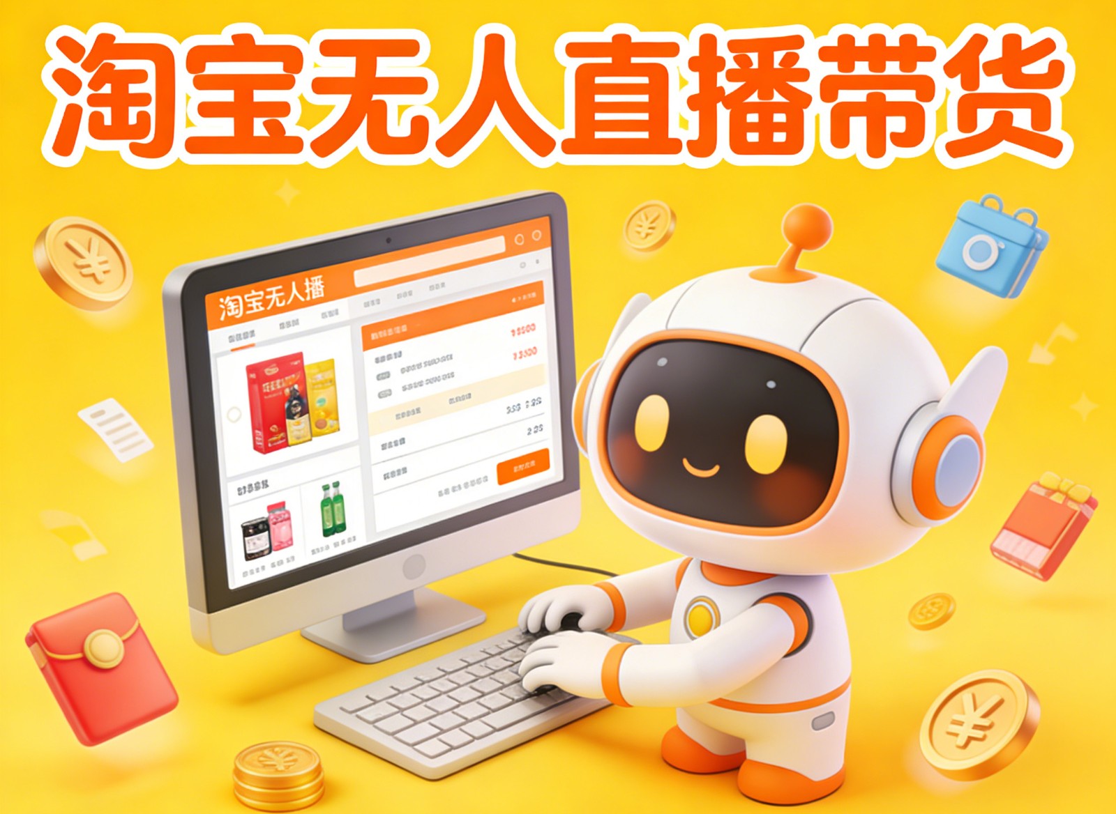 淘宝无人直播带货，24小时自动卖货，月佣金1W+，不违规不封号，不用露脸-weicye