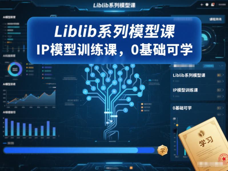 Liblib系列模型课，IP模型训练课，0基础可学-weicye