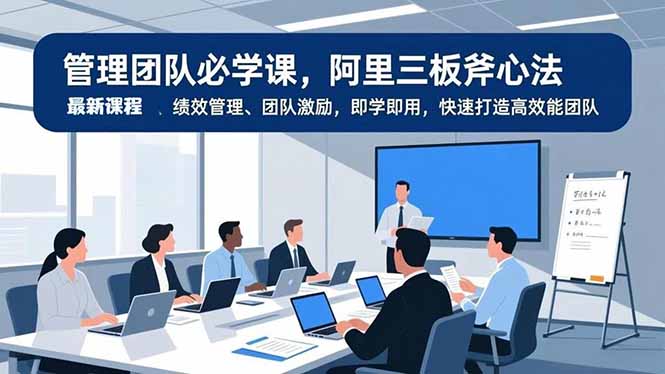 管理团队必学课，阿里三板斧心法、绩效管理、团队激励，即学即用，快速打造高效能团队-weicye