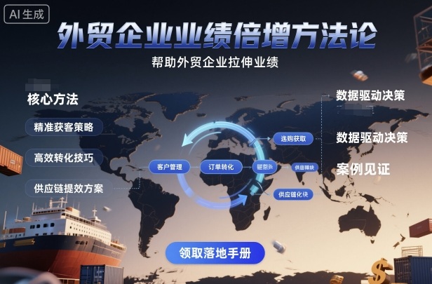 外贸企业业绩倍增方法论，帮助外贸企业拉伸业绩-weicye