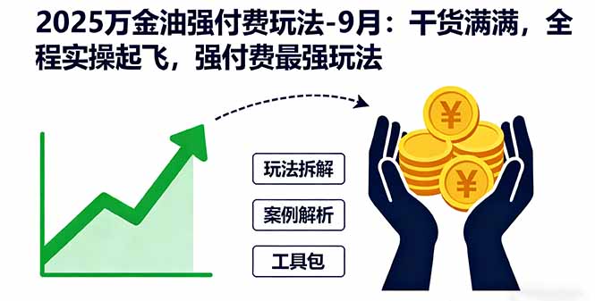 2025万金油强付费玩法-9月：干货满满，全程实操起飞，强付费最强玩法-weicye