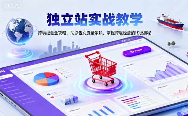 独立站实战教学，跨境经营全攻略，助您告别流量依赖，掌握跨境经营的终极奥-weicye