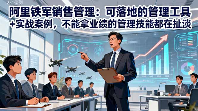 阿里铁军销售管理：可落地的管理工具+实战案例，不能拿业绩的管理都在扯淡-weicye