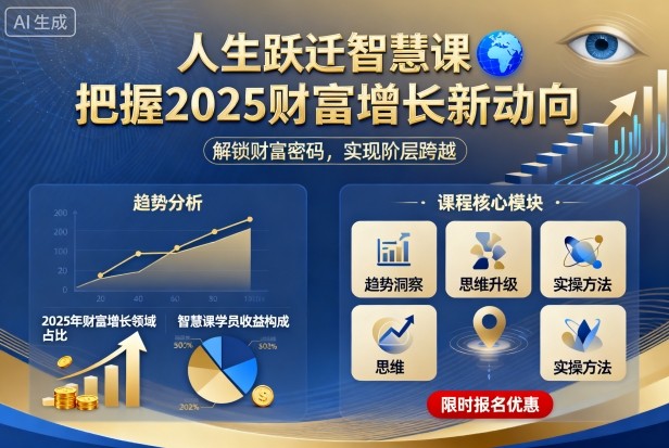 人生跃迁智慧课，把据2025财富增长新动向-weicye