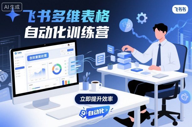 飞书多维表格自动化训练营，手把手教你告别重复处理，用多维表格开启高效办公新模式-weicye