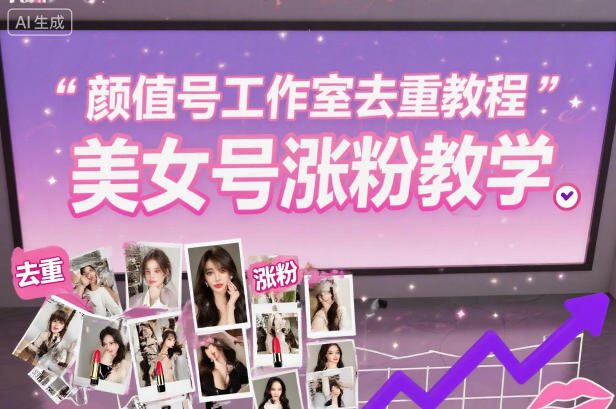 颜值号工作室去重教程，美女号涨粉教学-weicye