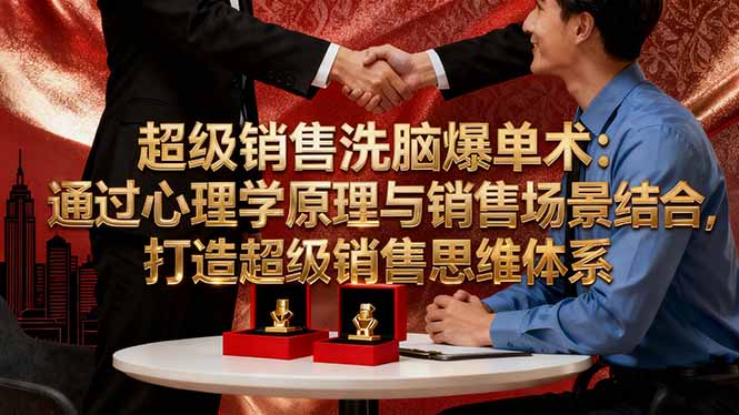 超级销售洗脑爆单术：通过心理学原理与销售场景结合,打造超级销售思维体系-weicye