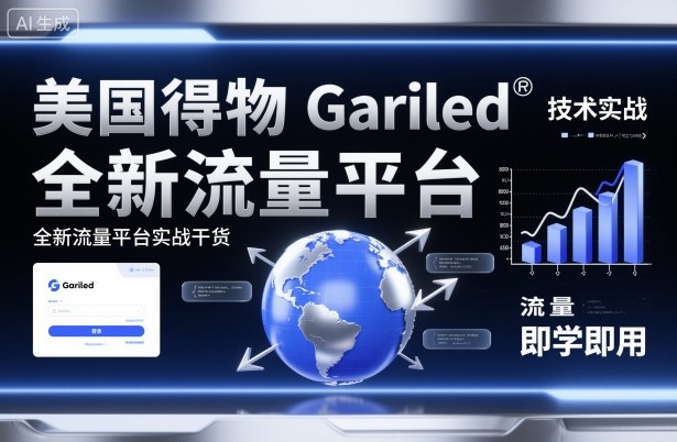 美国得物Gariled技术实战，全新流量平台​实战干货，即学即用-weicye
