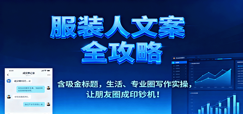 服装人文案全攻略，含吸金标题，生活、专业圈写作实操，让朋友圈成印钞机！-weicye