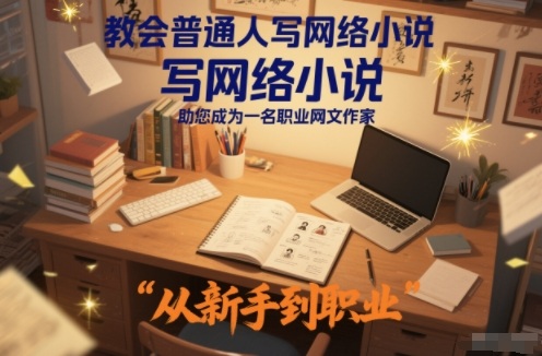 教会普通人写网络小说，助您成为一名职业网文作家-weicye