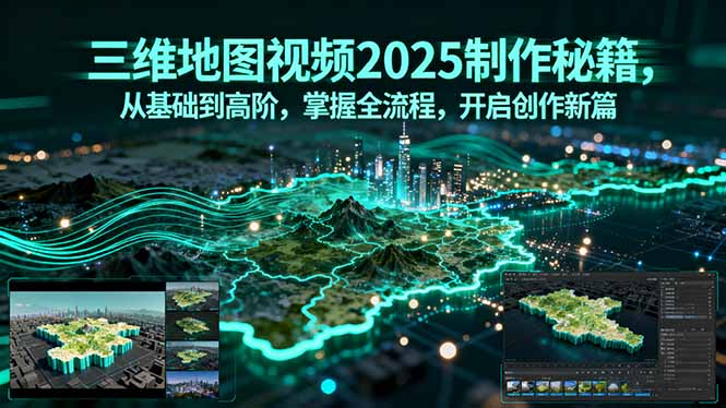 三维地图视频2025制作秘籍，从基础到高阶，掌握全流程，开启创作新篇-weicye