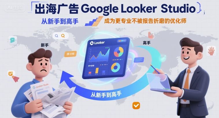 出海广告Google Looker Studio从新手到高手，成为更专业不被报告折磨的优化师-weicye