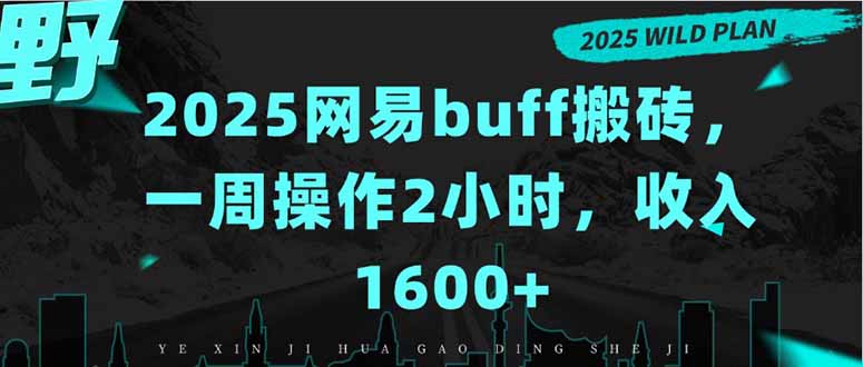 2025网易buff搬砖，一周操作2小时，收入1600+-weicye