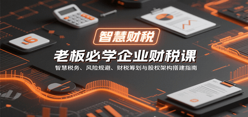 老板必学企业财税课：智慧税务、风险规避、财税筹划与股权架构搭建指南-weicye