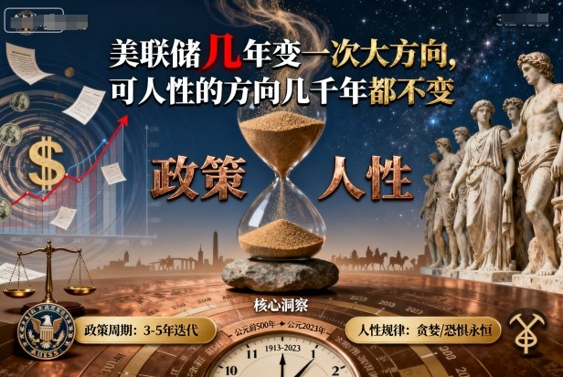 付费文章：美联储几年变一次大方向，可人性的方向几千年都不变-weicye