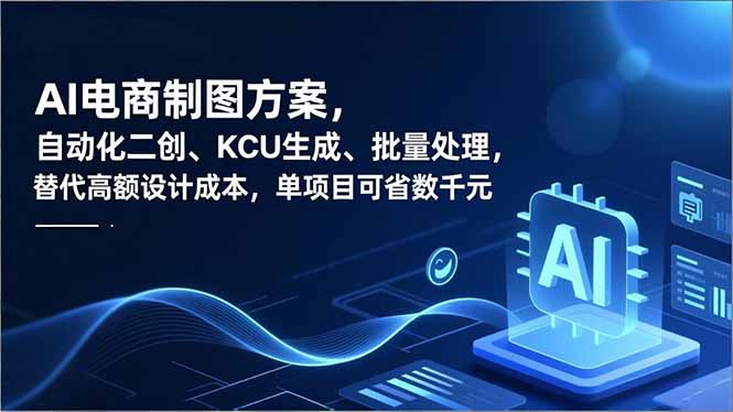 AI电商制图方案，自动化二创、SKU生成、批量处理，替代高额设计成本，单项目可省数千元-weicye