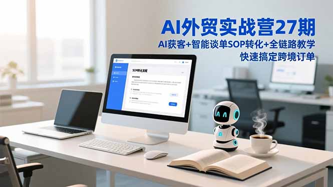 AI外贸实战营27期，AI获客+智能谈单+SOP转化+全链路教学，快速搞定跨境订单-weicye