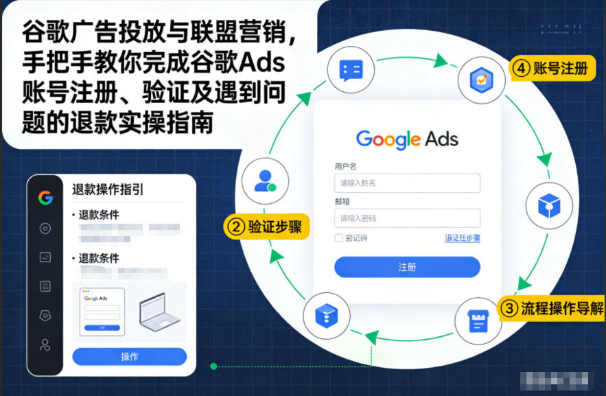 谷歌广告投放与联盟营销，手把手教你完成谷歌Ads账号注册、验证及遇到问题的退款实操指南-weicye