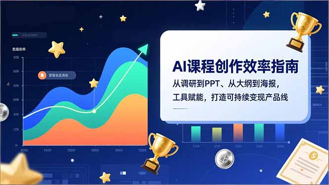 AI课程创作效率指南，从调研到PPT、从大纲到海报，工具赋能，打造可持续变现产品线-weicye