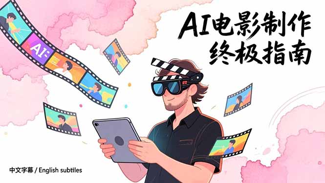 AI电影制作终极指南：从创意到成片，系统掌握智能影视全流程实战课(中英字幕-weicye
