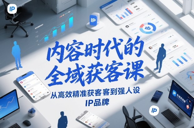 内容时代的全域获客课，从高效精准获客到强人设IP品牌-weicye