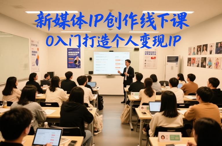 新媒体IP创作线下课，0入门打造个人变现IP-weicye