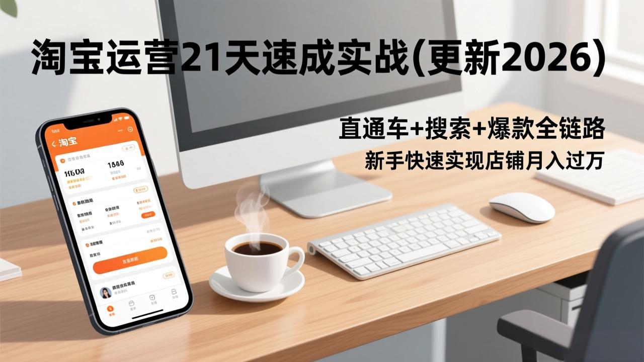 淘宝运营21天速成实战(更新2026-weicye