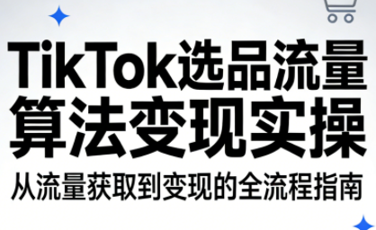 TikTok选品流量算法变现实操-weicye