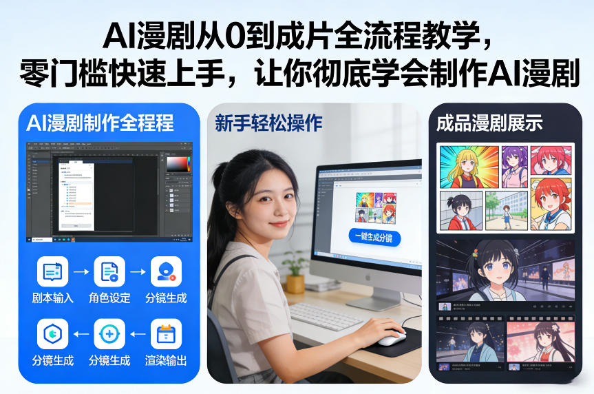 AI漫剧从0到成片全流程教学，零门槛快速上手，让你彻底学会制作AI漫剧【保姆级教程】-weicye