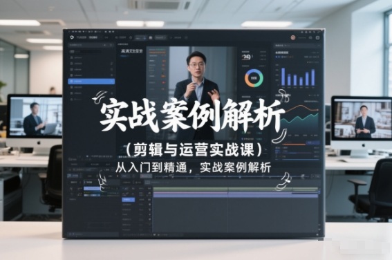 剪辑与运营实战课，从入门到精通，实战案例解析(更新2026)-weicye