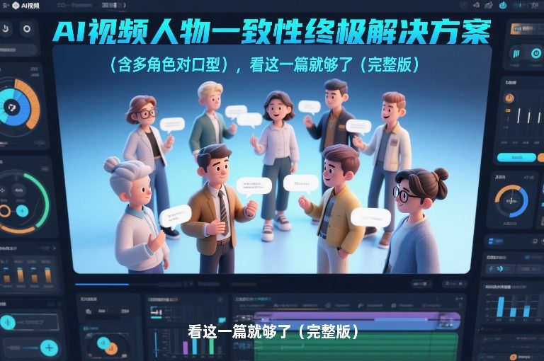 AI视频人物一致性终极解决方案(含多角色对口型)，看这一篇就够了(完整版)-weicye