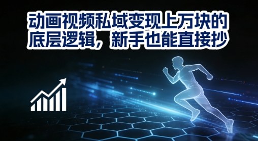 动画视频私域变现上W的底层逻辑，新手也能直接抄-weicye