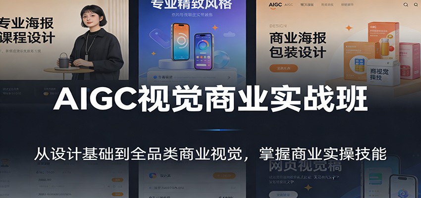AIGC视觉商业实战班：从设计基础到全品类商业视觉，掌握商业实操技能-weicye