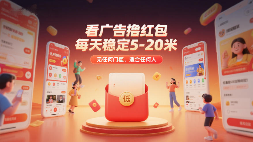 看广告撸红包，每天稳定5-20米，无任何门槛，适合任何人-weicye