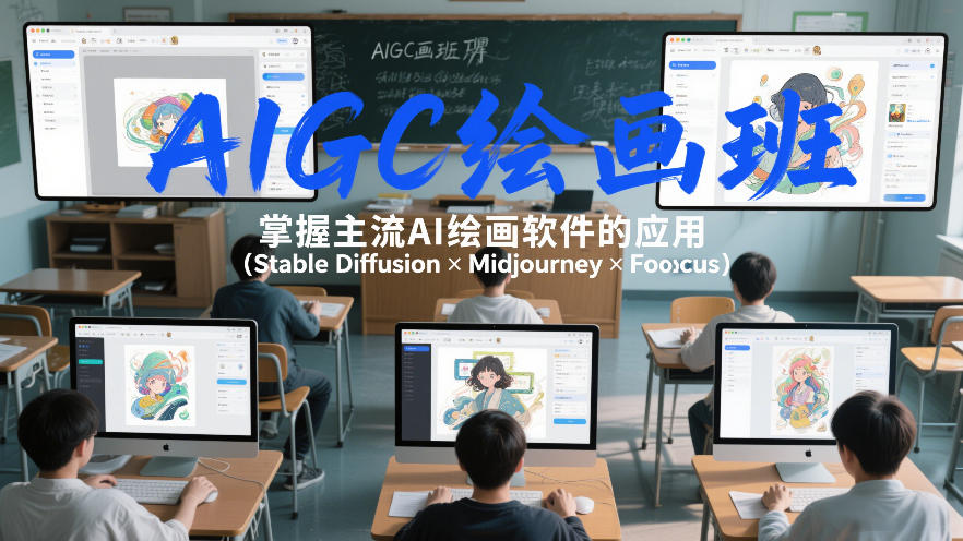 AIGC绘画班，掌握主流Ai绘画软件的应用(Stable Diffusion x Midjourney x Fooocus)-weicye