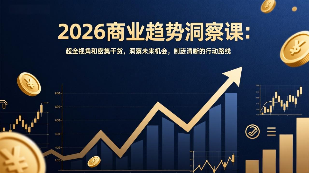 2026商业趋势洞察课：超全视角和密集干货，洞察未来机会，制定清晰的行动路线-weicye