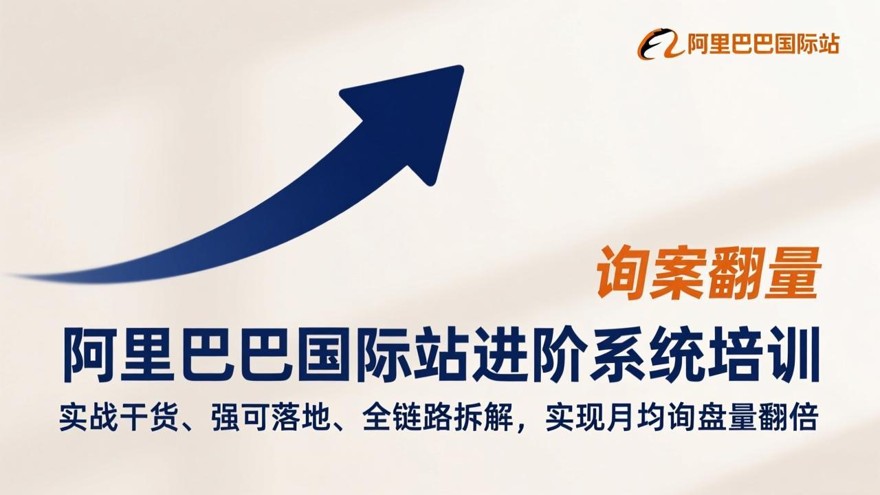 阿里巴巴国际站进阶系统培训，实战干货、强可落地、全链路拆解，实现月均询盘量翻倍-weicye