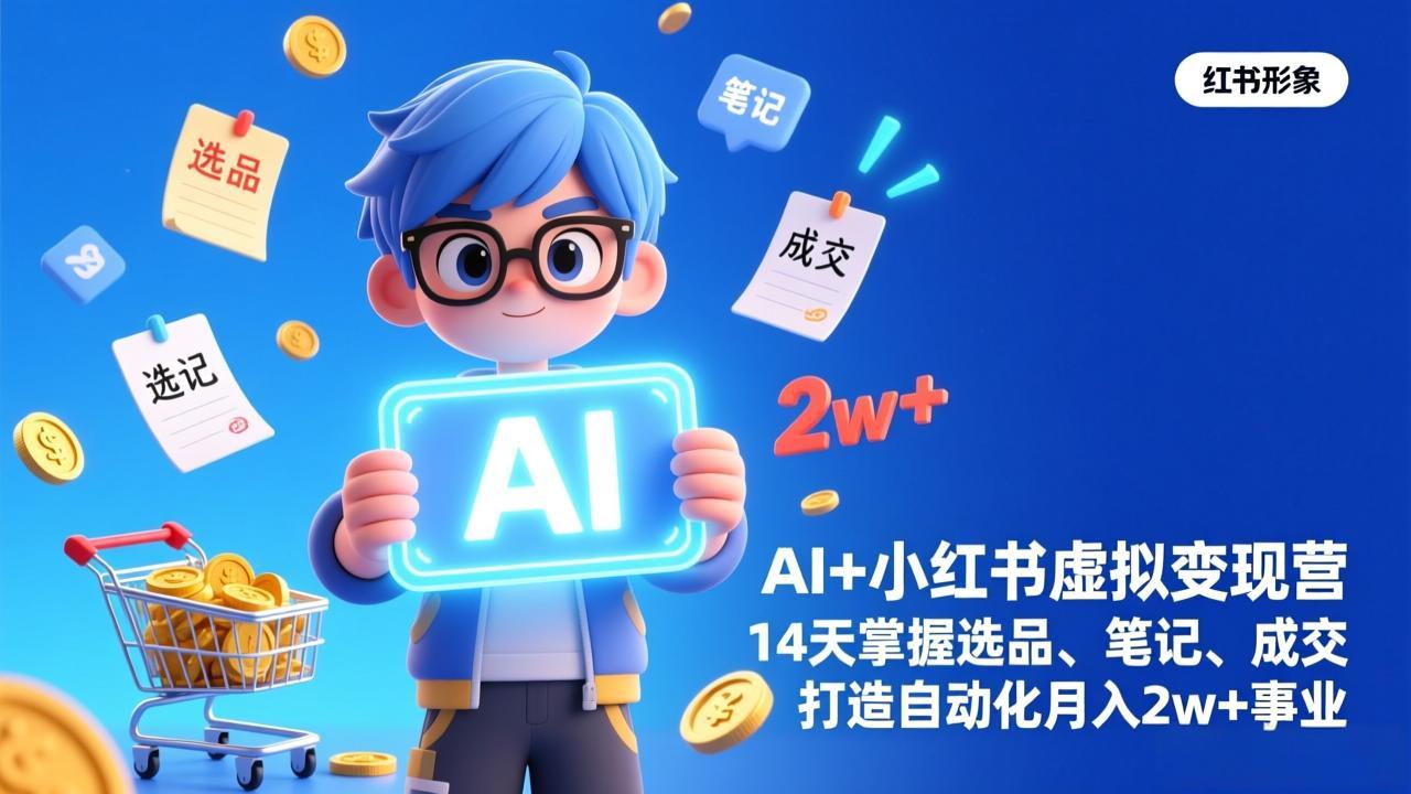 AI+小红书虚拟变现营(完结-weicye