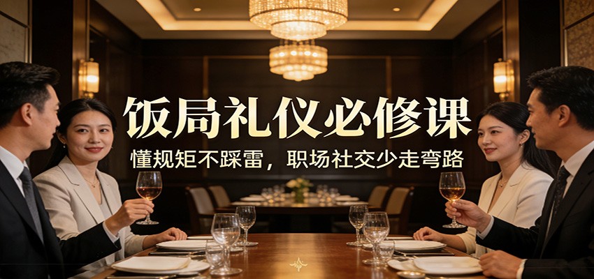 公众号收费文章：《饭局礼仪必修课：懂规矩不踩雷，职场社交少走弯路》-weicye